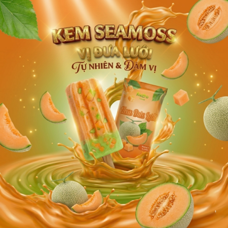 Kem Sea Moss Dưa Lưới